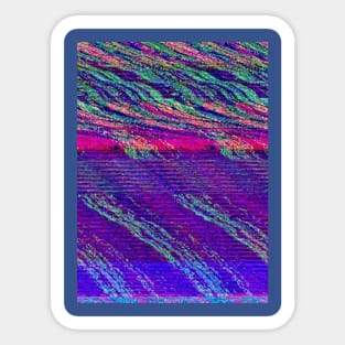 Vaporwave Glitch Television Sticker